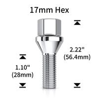 White Knight Wheel Nut 4 Piece 1820BK-4