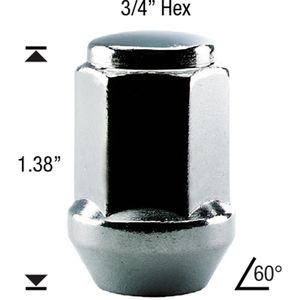 White Knight Wheel Nut 4 Piece 119074