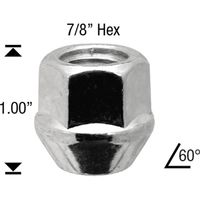 White Knight Wheel Nut 4 Piece 1309-1D-4 for 2007 Chevrolet Silverado 1500
