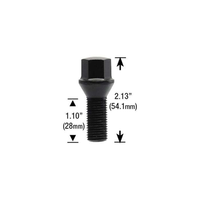 White Knight Wheel Nut 4 Piece 1820BK-4