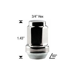 White Knight Wheel Nut 4 Piece 1904ST-4 for Ford Bronco II