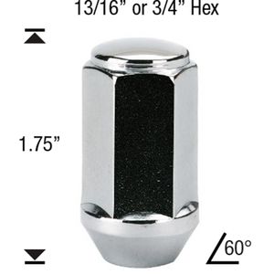 White Knight Wheel Nut 4 Piece 1909L-4 for Ford F250 Super Duty