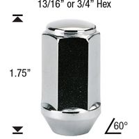 White Knight Wheel Nut 4 Piece 1909SL-4 for 2007 Chevrolet Silverado 1500