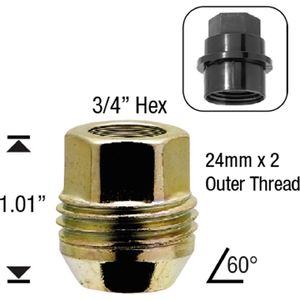 White Knight Wheel Nut 4 Piece 220074 for Hyundai Veloster
