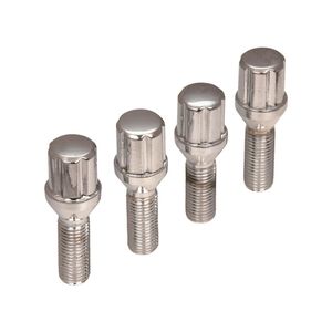 thumbnail image 2 of WheelCollections 3806BK-4 Black Chrome Spline Lug Nuts M12x1.25 With Key – 4 Pack 2 of 6