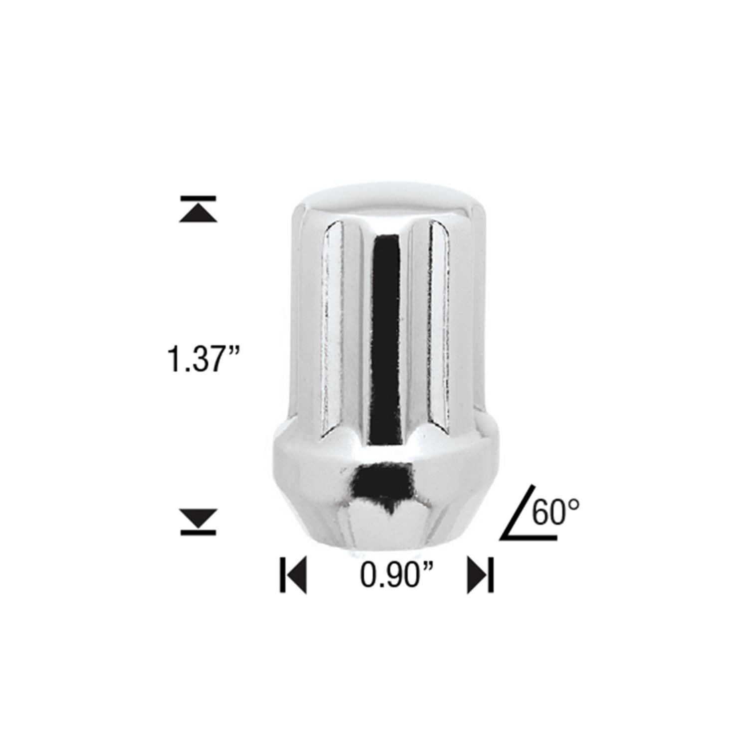 White Knight Wheel Nut 4 Piece 3850D-4AZ