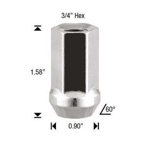 White Knight Wheel Nut 4 Piece 519174 for Scion tC