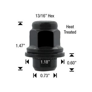 White Knight Wheel Nut 4 Piece 5307BK-4 for Scion tC