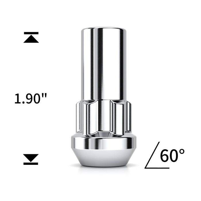 White Knight Wheel Nut 4 Piece 540505