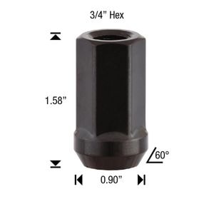White Knight Wheel Nut 4 Piece 619197 for Ford F250 Super Duty