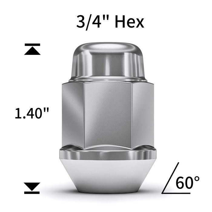 White Knight Wheel Nut 721704