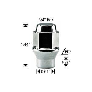 White Knight Wheel Nut 4 Piece 7807-4 for Hyundai Veloster