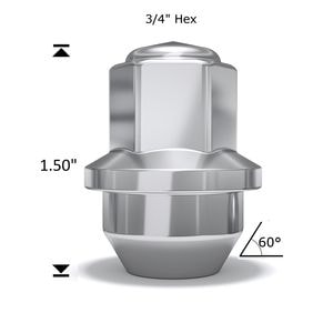 White Knight Wheel Nut 4 Piece 990583B4 for Hyundai Veloster