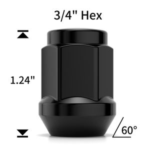 White Knight Wheel Nut WN07407BK-5 for Kia Optima