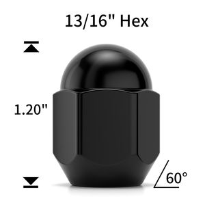 White Knight Wheel Lug Nut WN13307BK-5 for Toyota Land Cruiser