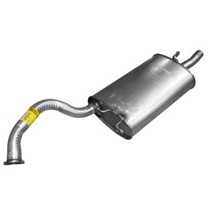 Walker Exhaust Quiet-Flow SS 3 Bolt Welded Flange Pipe Connection 2in Exhaust Muffler Assembly 54322 for Mitsubishi Galant