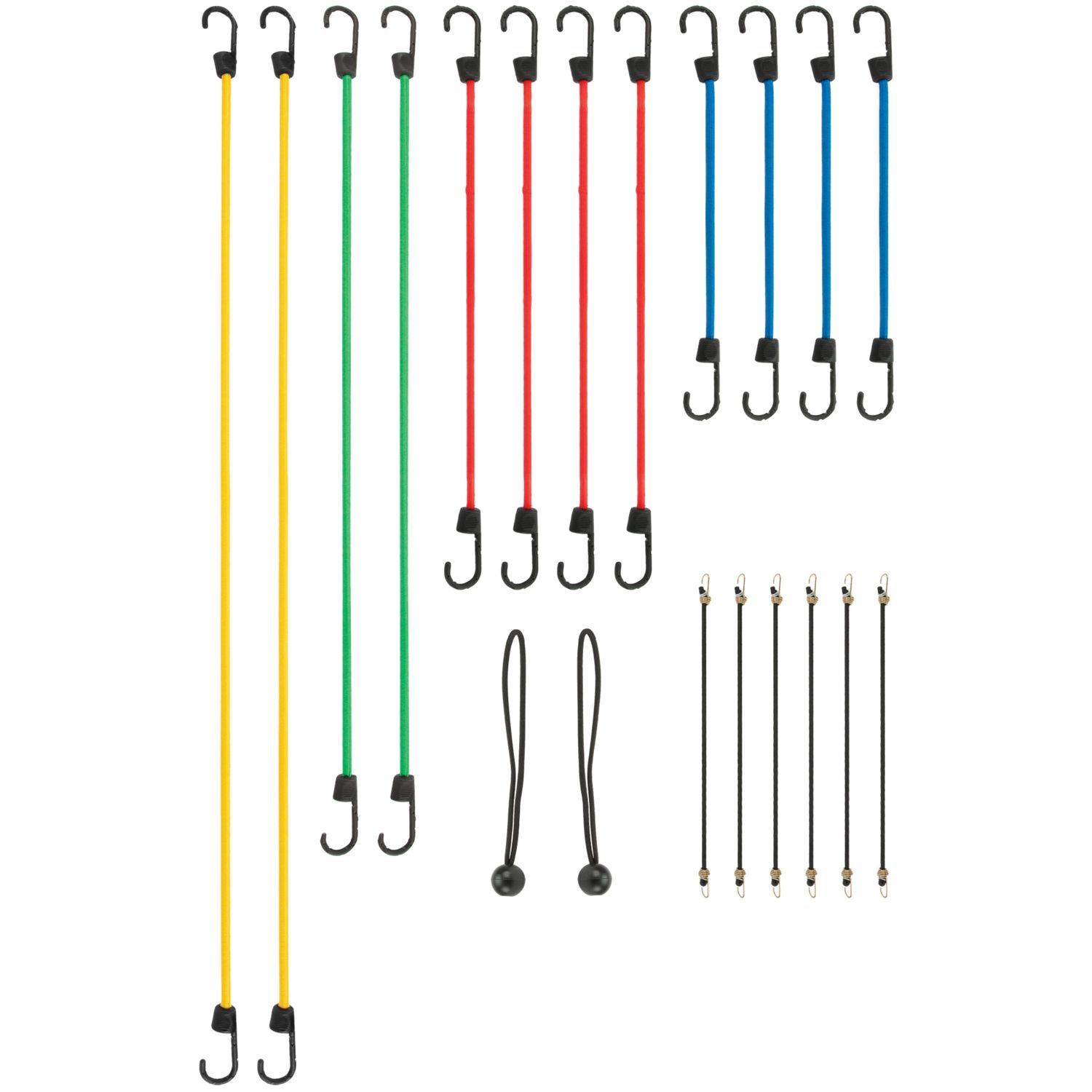 Performance Tool Bungee Cord Assortment 20 Piece