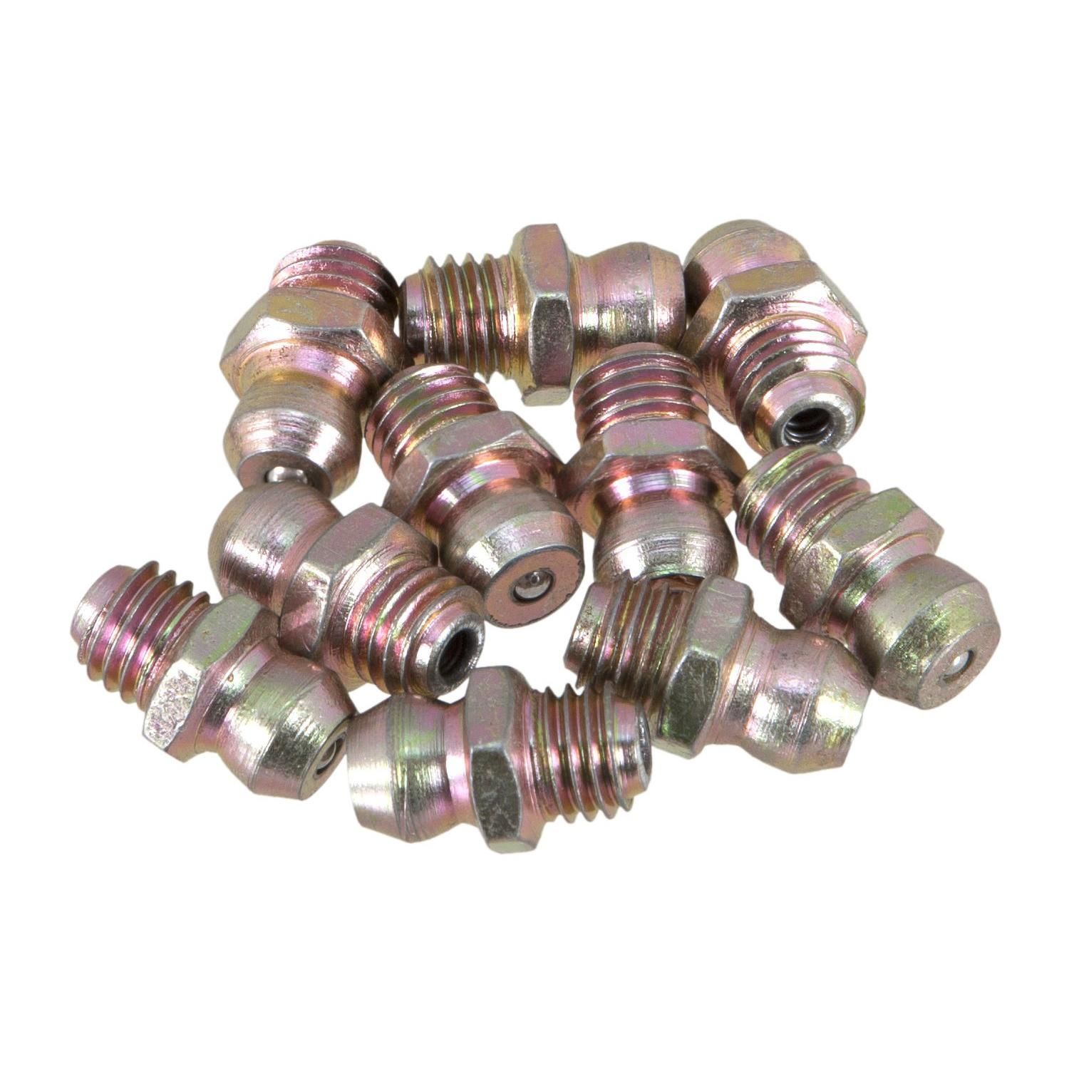 Performance Tool 1/4in X 28in Straight Grease Fitting 10 Pack