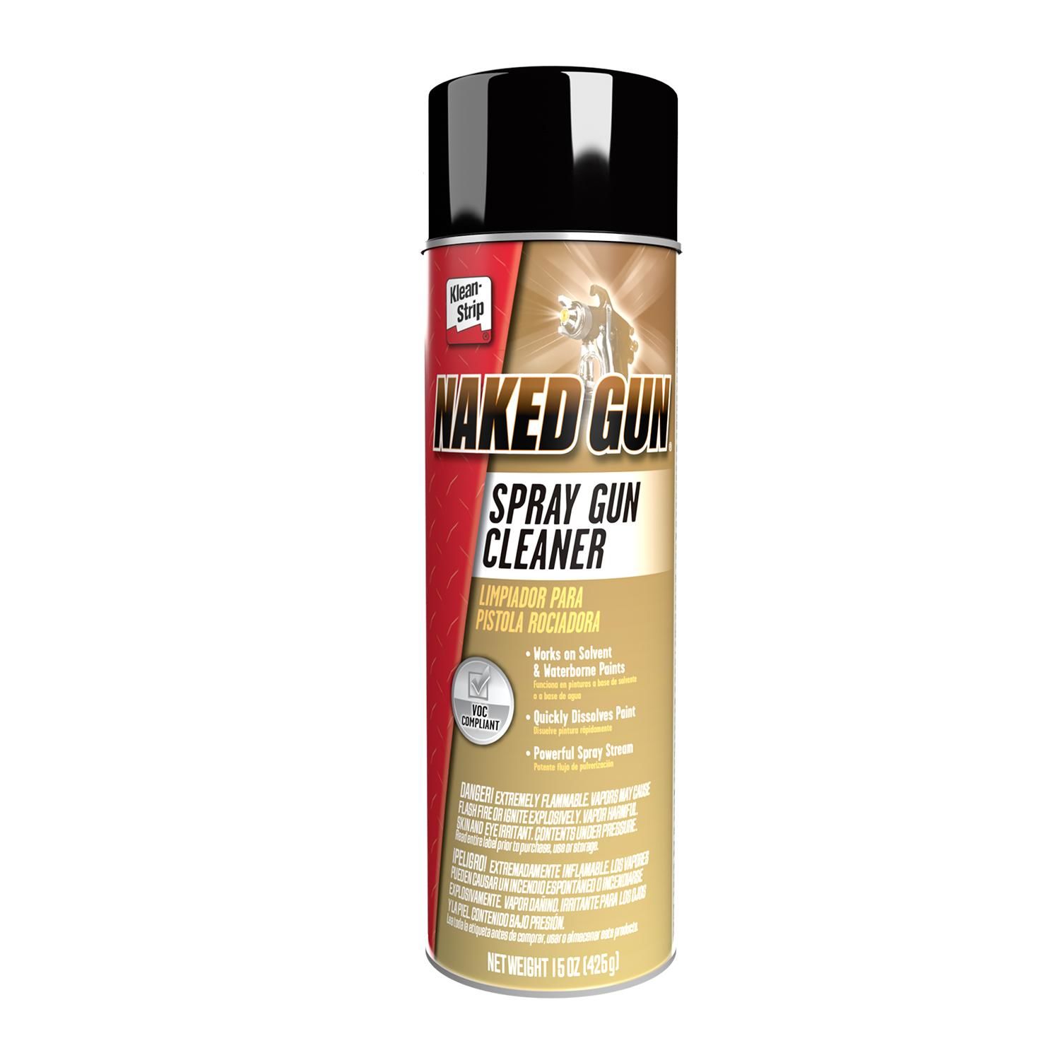 Klean Strip Naked Gun Spray Gun Cleaner Aerosol 15oz