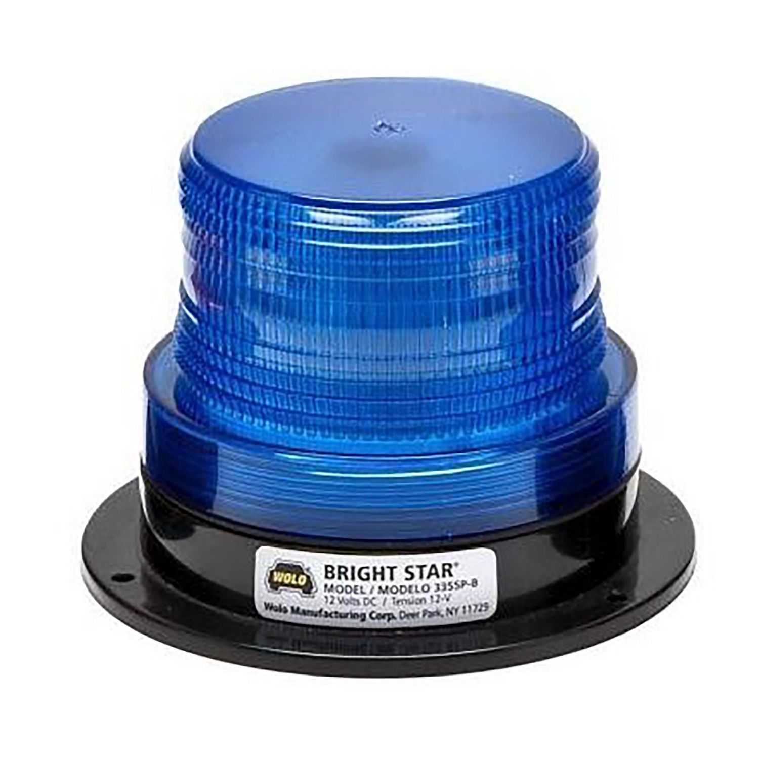 Wolo Blue 12110 Volt Permanent Mount Bright Star Strobe Light