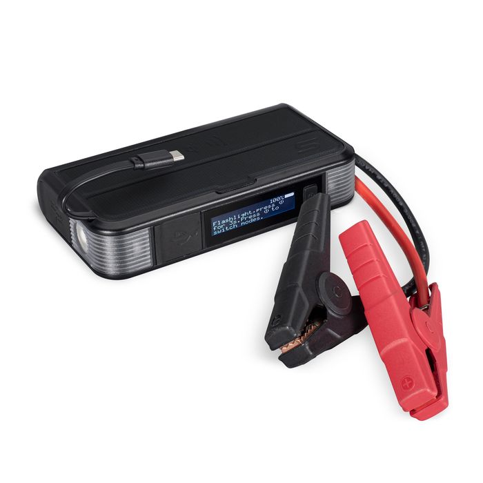 TYPE S 12 Volt 6.0L Jump Starter and 8000mAh Qi Power Bank with Built-in  USB-C Cable AC532671-1