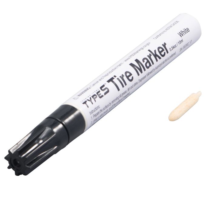 Tire Paint Marker Pen 4 Pieces White Marker Pens White Tyre Marker