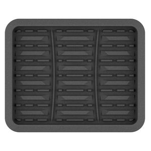 ProElite Black Rubber Rear Floor Mat for Hyundai Ioniq