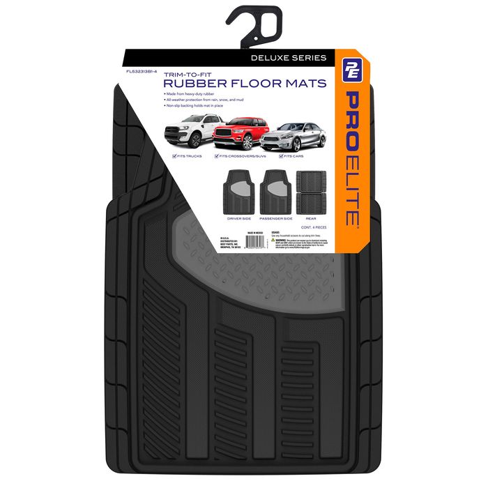 Premium rubber outlet car mats