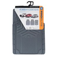 ProElite Black Universal 1 Piece Front Classic Rubber Floor Mat at AutoZone