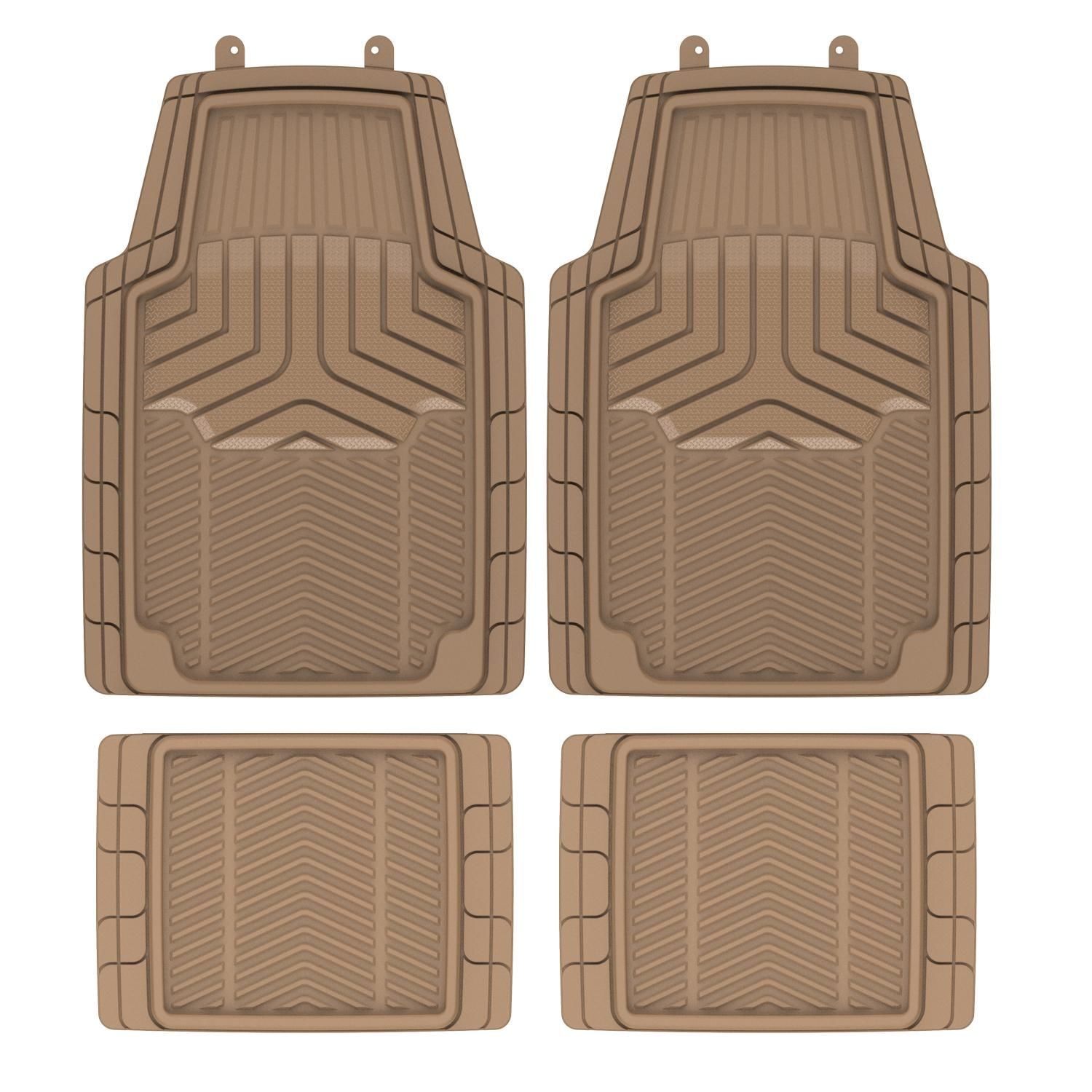 Tan car floor clearance mats