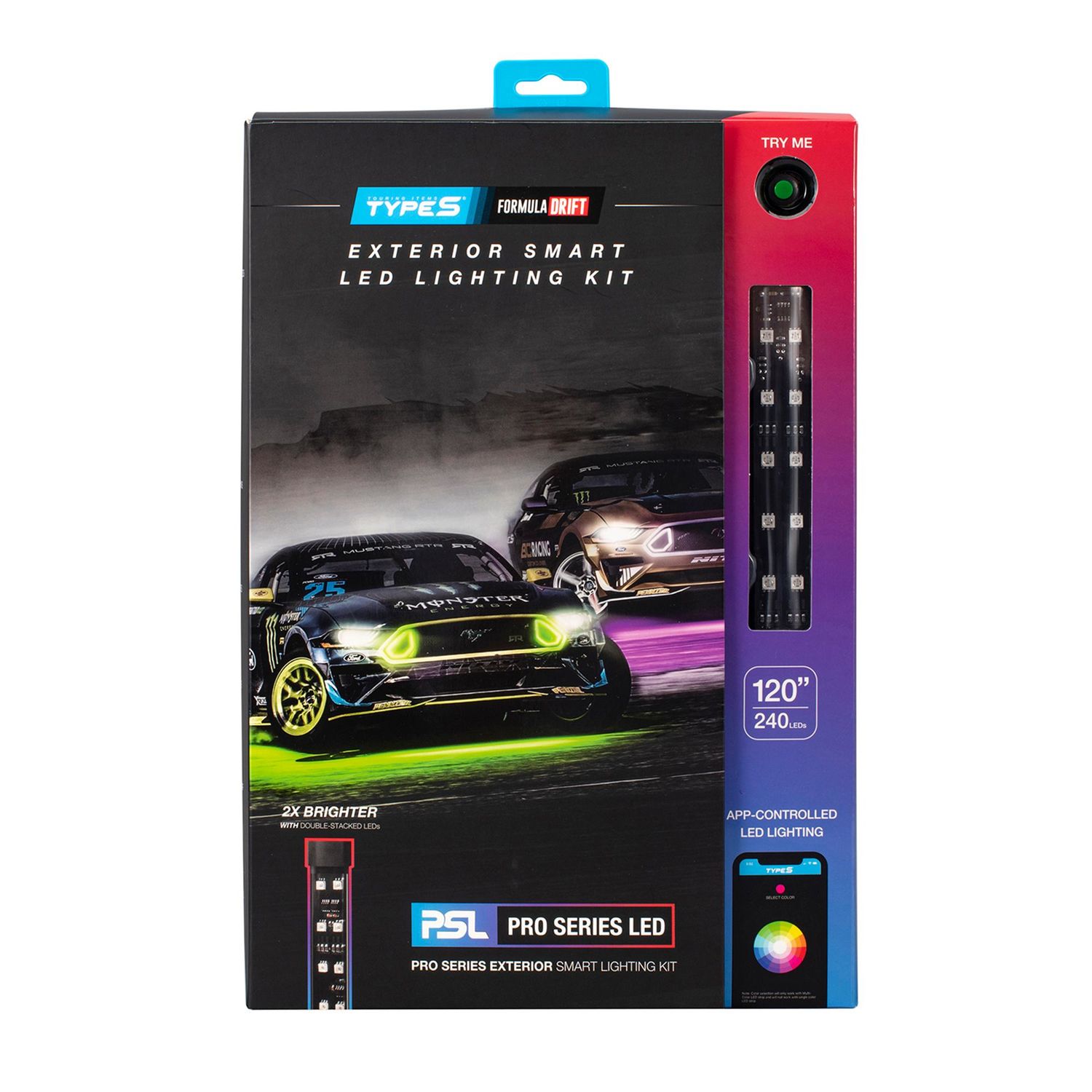 Type S 120in Formula DRIFT Pro Series Exterior Smart LED Lighting Kit