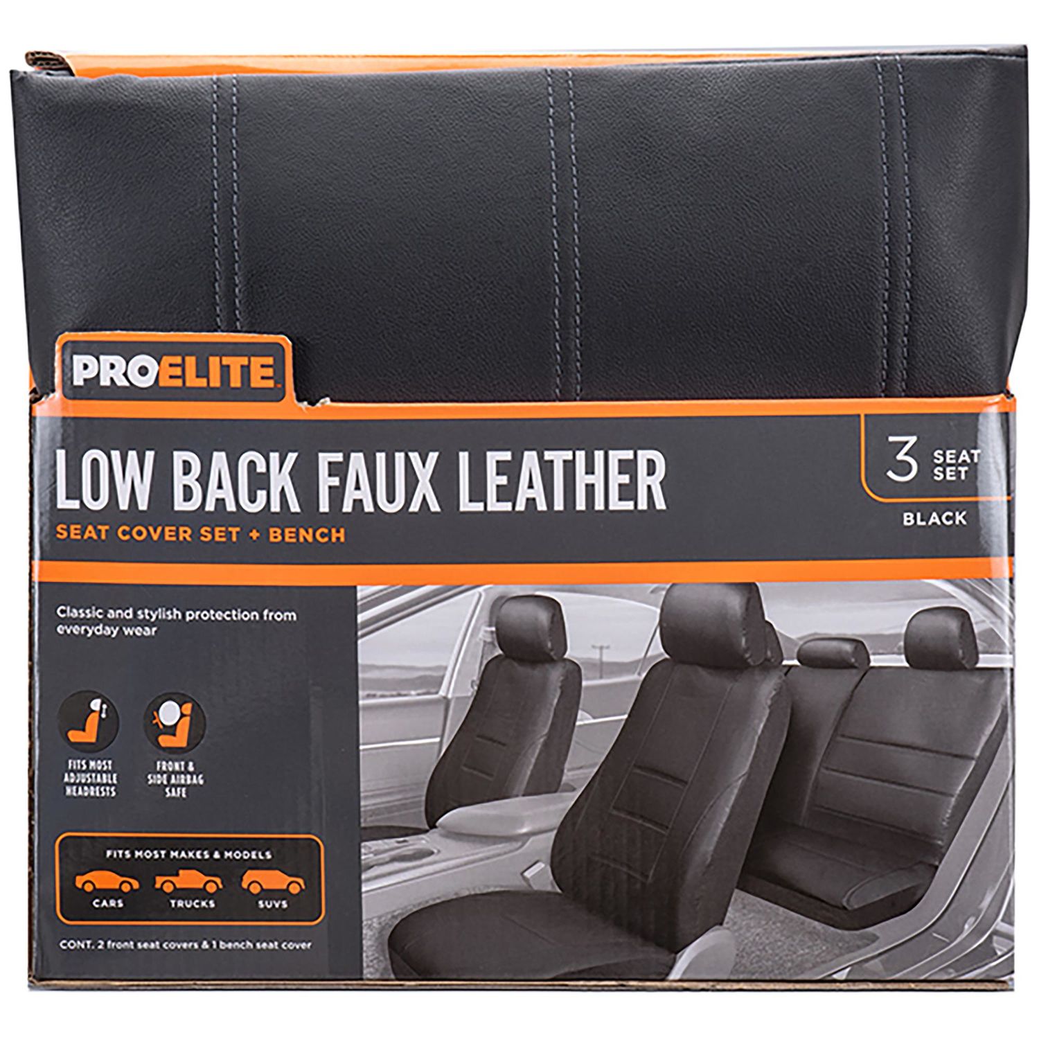 faux leather interior