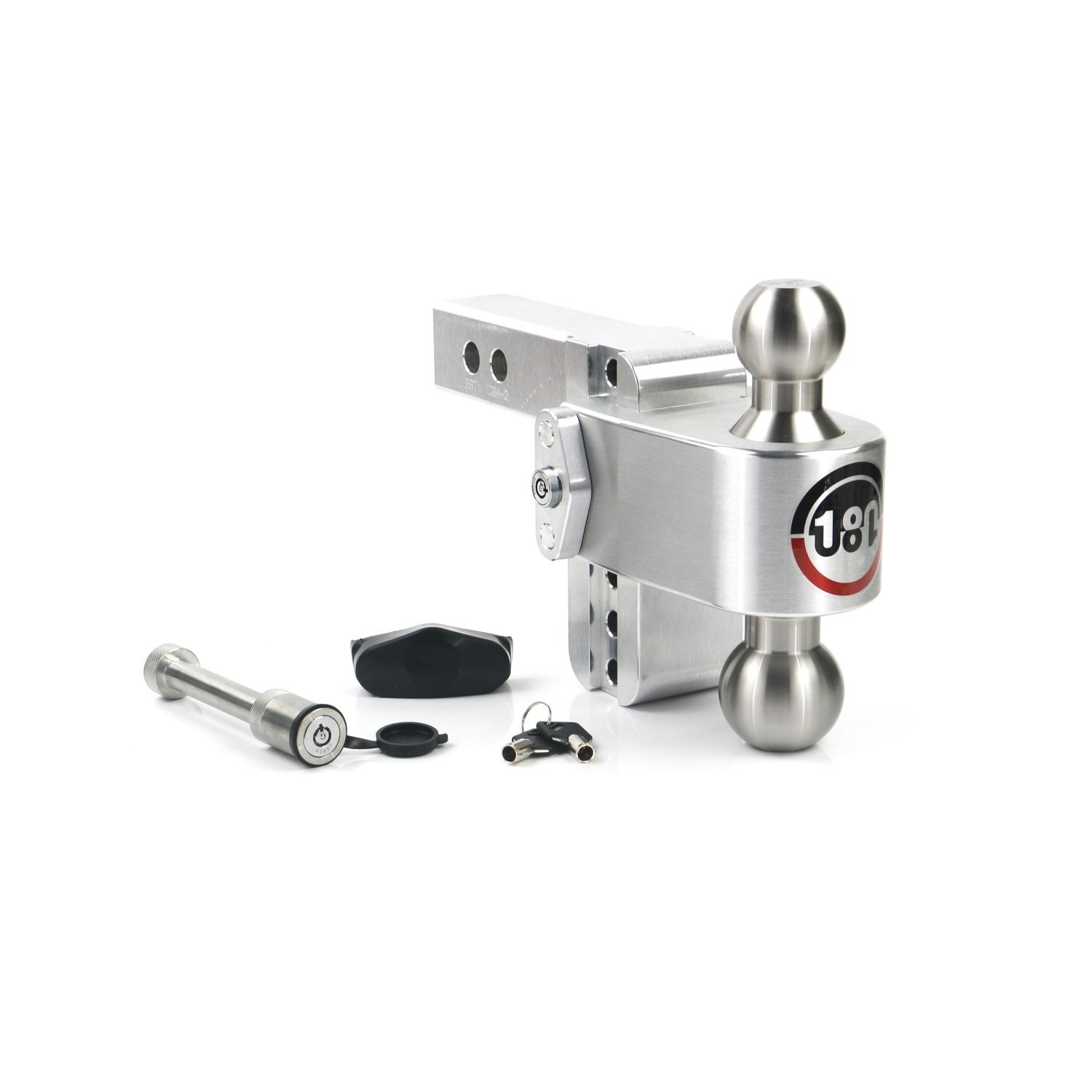 Weigh Safe 4 in. drop 180 hitch adjustable ball mount with stainless