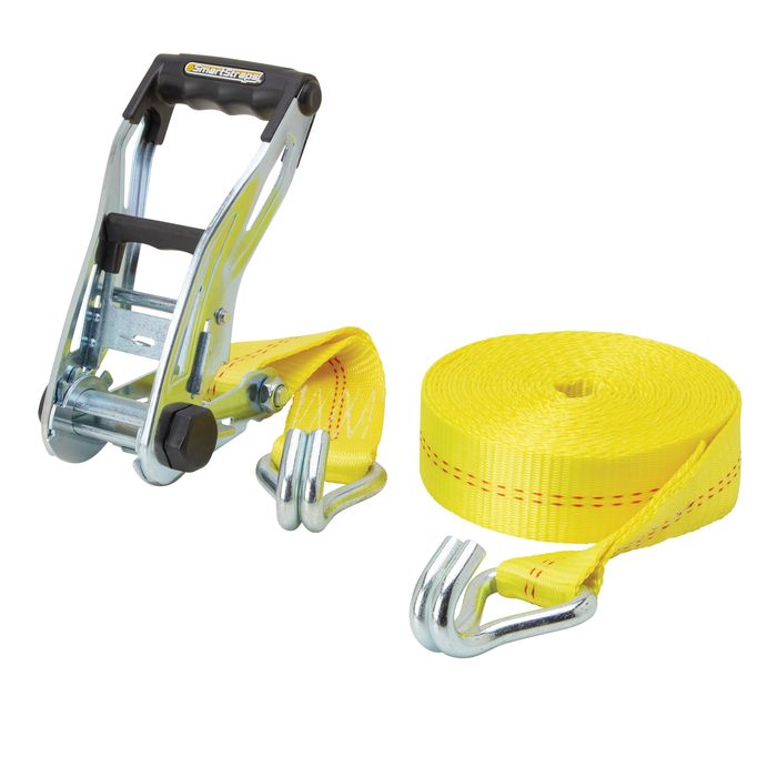 2 x 60' J-Hook Long Wide Ratchet Strap