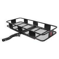 CURT 500 lb. Capacity 48 in. x 20 in. Steel Basket Style Hitch Cargo Carrier  for 2 in. Receiver with Adapter Sleeve 18145 - The Home Depot