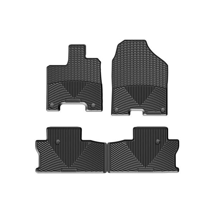 Weathertech All-Weather Black Front and Rear Floor Mat Set W415-W416