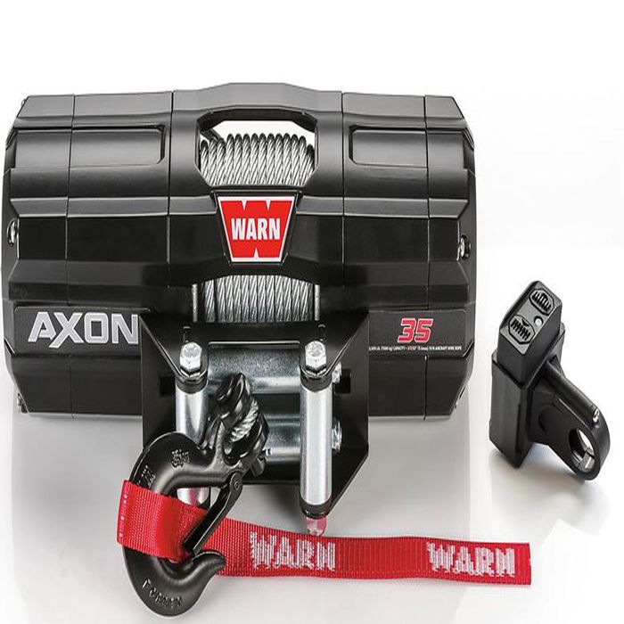 Warn 3,500lbs 50ft x 7/32ft Rope 12 Volt Vehicle Mount Line Pull Large ...
