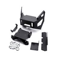 Warn Black Steel Powder Coated One Piece Design, Direct-Fit, Integrated Winch Mount