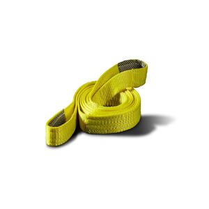Warn 2in Width x 8ft Length 14,400lbs Yellow Nylon Webbing Breaking ...