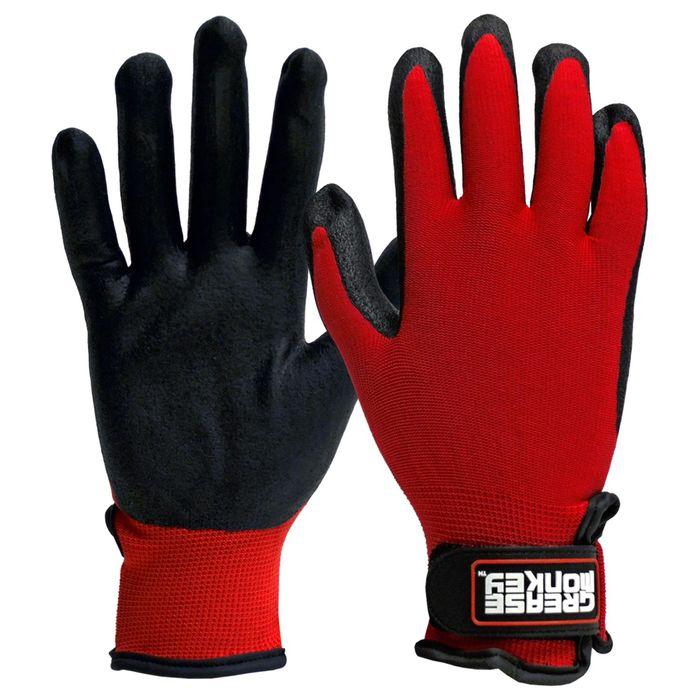 Grease Monkey Guantes de Espuma de Nitrilo Tamano Mediano