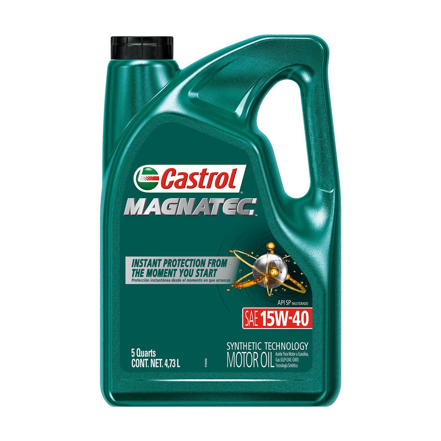 Castrol Semi Sintetico 15w 40 Aceite De Motor 5 Cuartos 