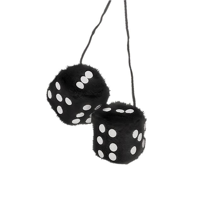 Custom Dado de Peluche Negro