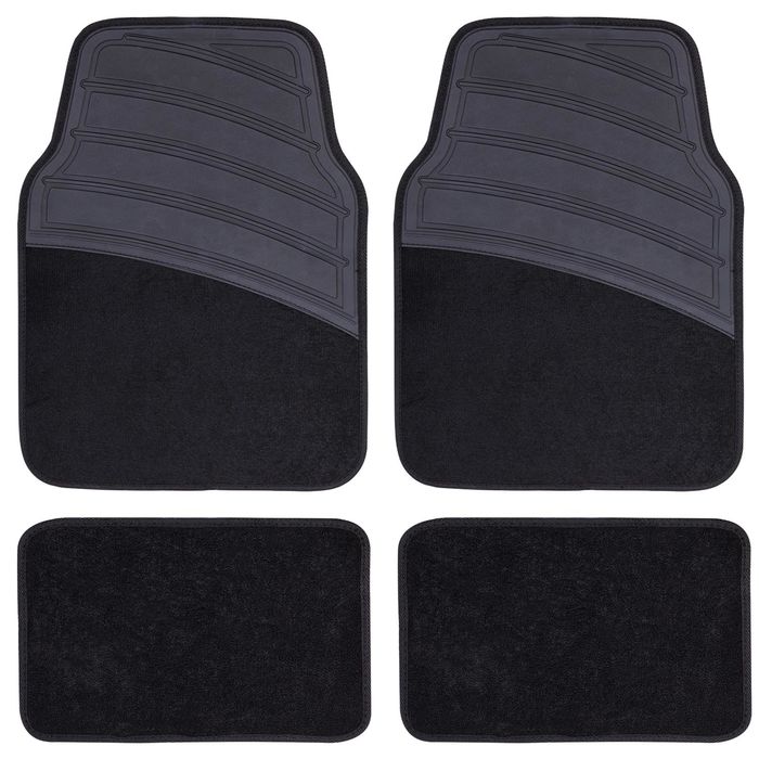 Comprar Set De Alfombra Auto Drive De Hule Color Negro -Unidad