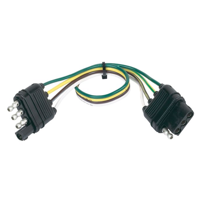 Hopkins Towing Solution Conector de 4 Cables Plano 12 pulgadas 48145