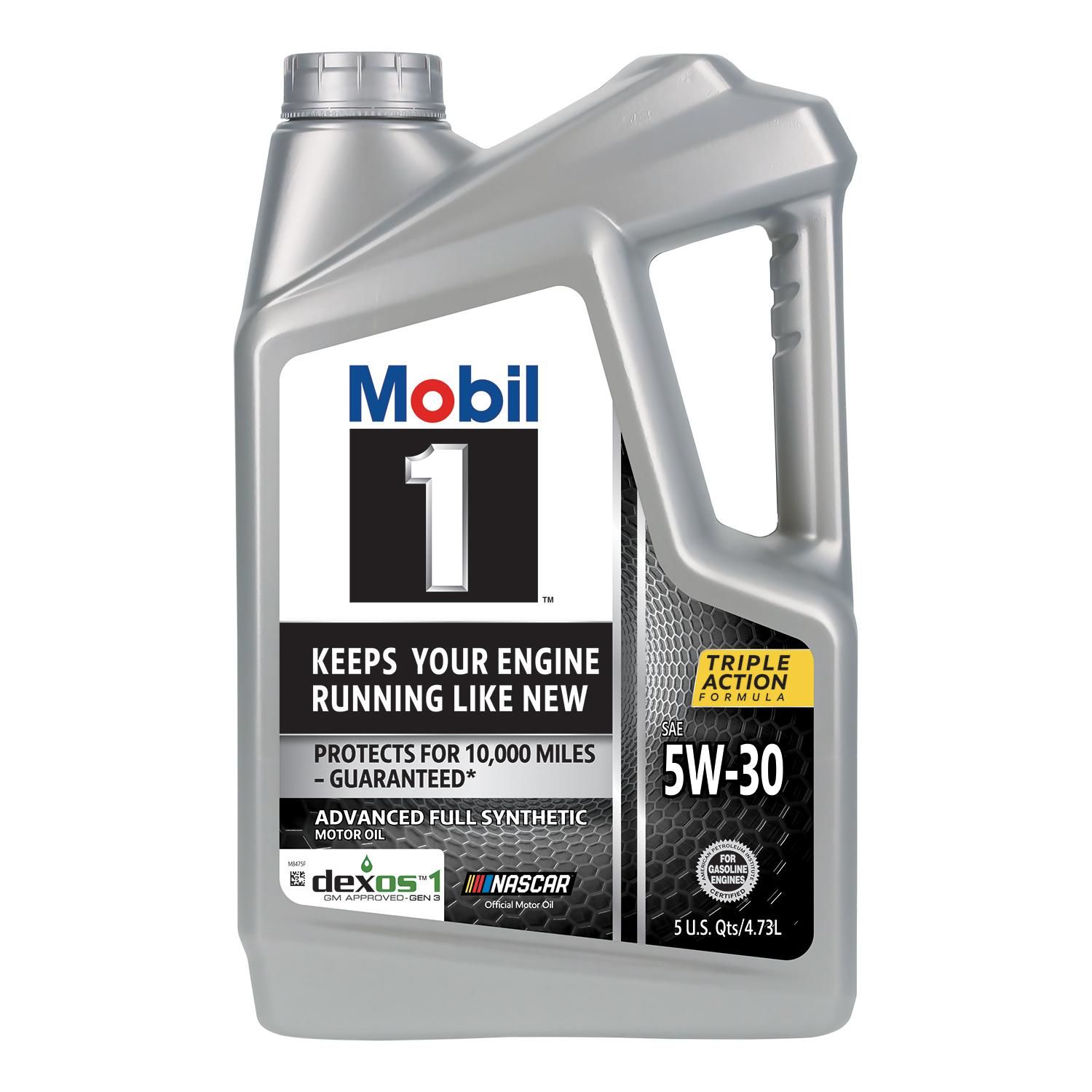 Mobil 1 Aceite para motor totalmente sintético 5W-30 Mobil 1 de 5 qt