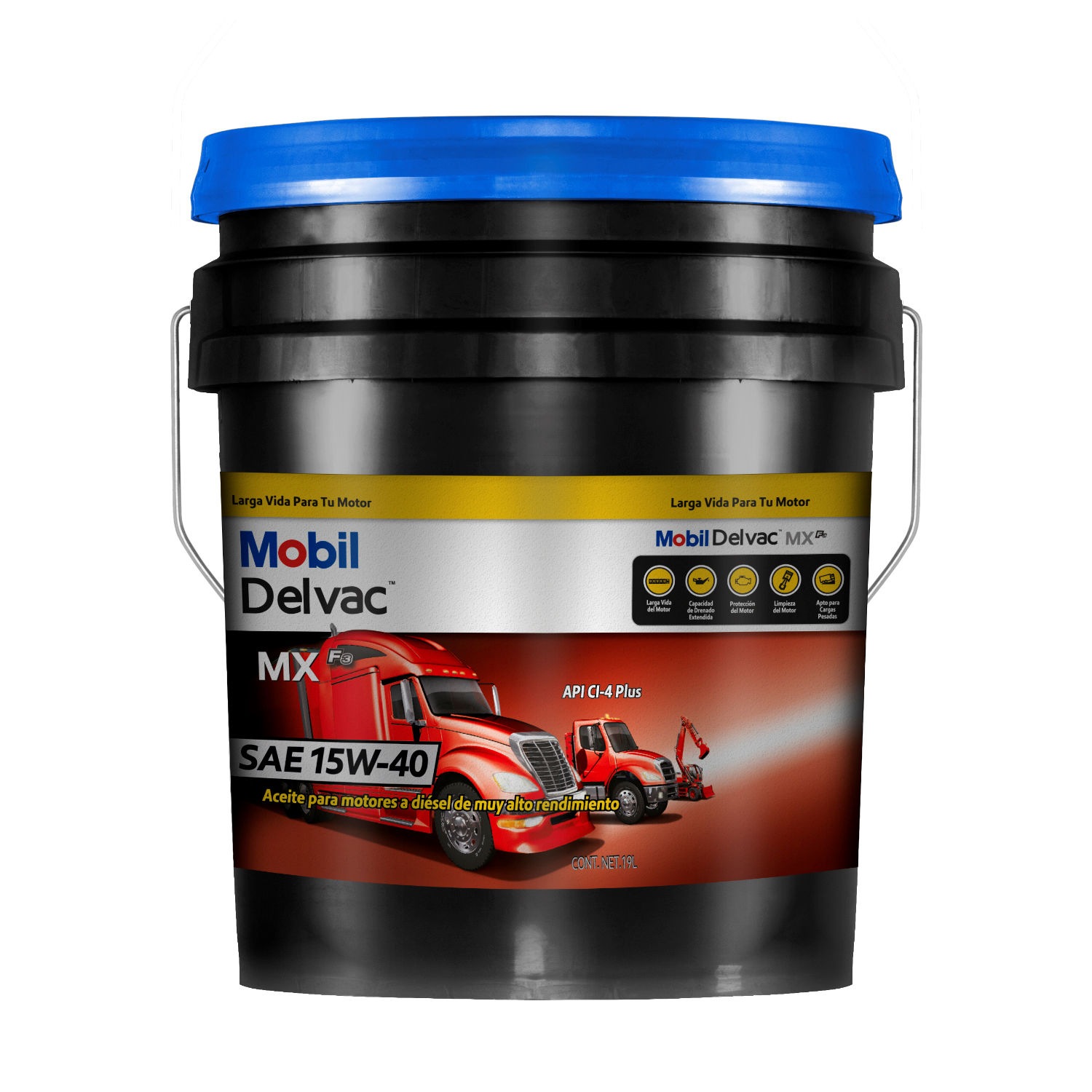 Mobil Delvac Aceite para motor diesel 15W-40 19 Litros