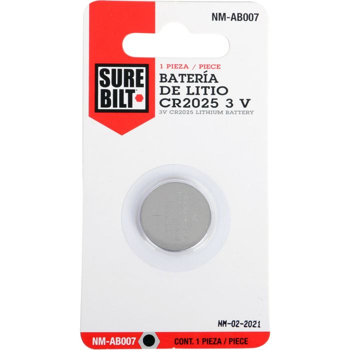 Surebilt Bateria de Litio de 3 Voltios, Cr2025