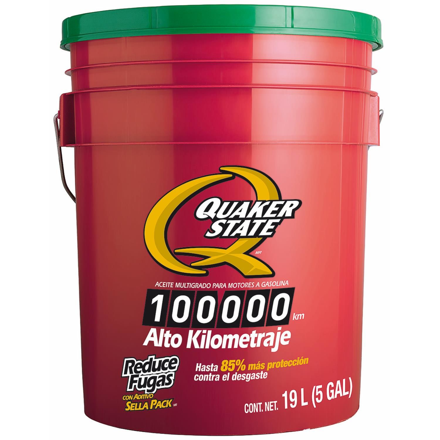 Quaker State Aceite para motor de alto kilometraje 25W50 de 19 litros