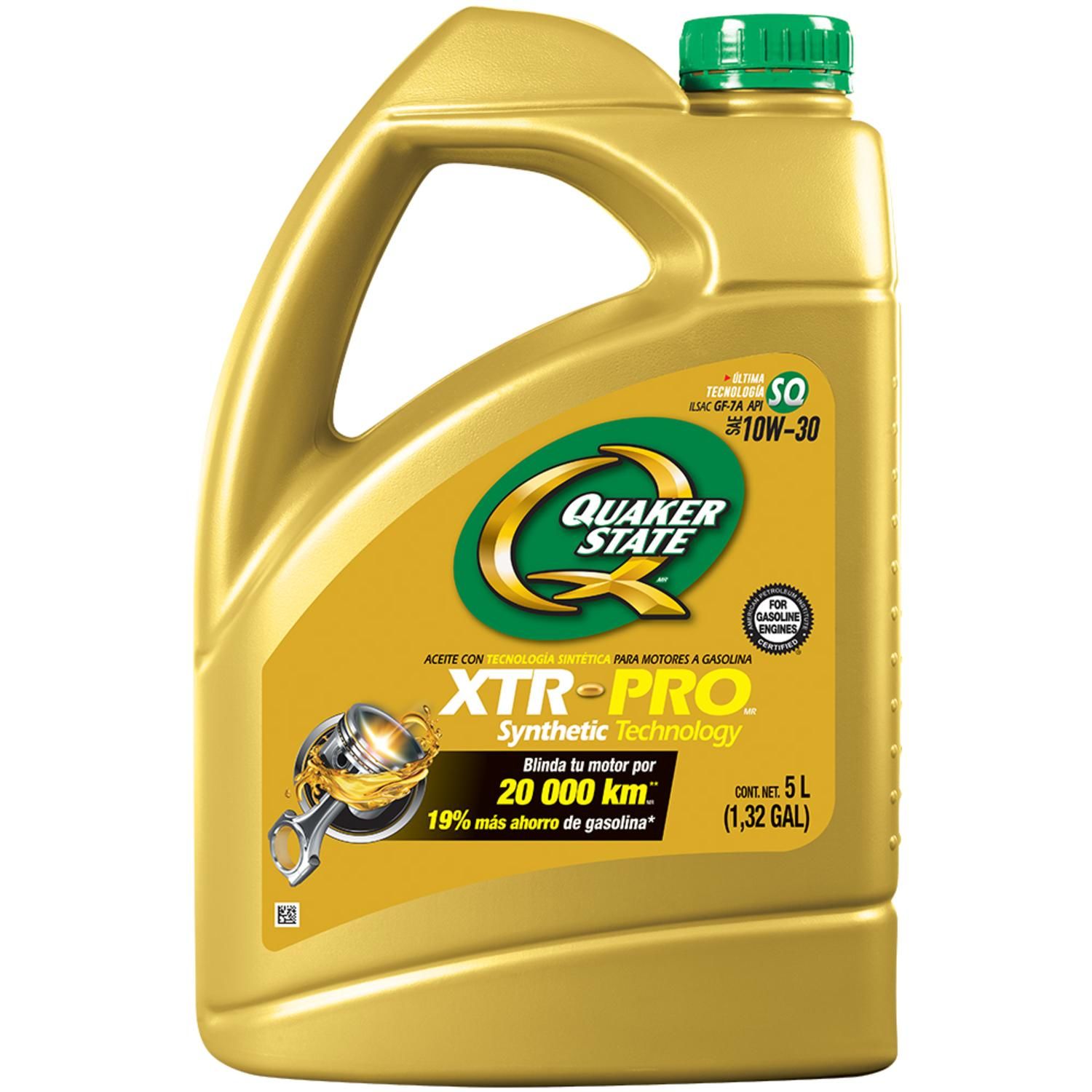 Quaker State Multigrado 10W30 Aceite de Motor 5 Cuartos