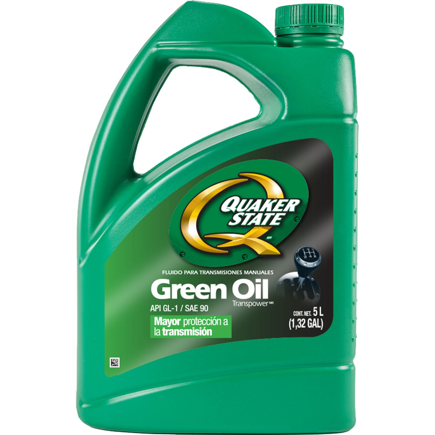 Quaker State Aceite líquido para transmisión verde, SAE90 QS, garrafa